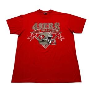 Vintage 80’s San Francisco 49ers Niners T-Shirt Sz XL Champions' NFL Red Logo 7